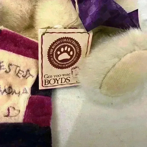 BOYD'S Bear Plush Bestest Grandma  With Quilt & Tags, Stuffed Animal - Picture 4 of 6